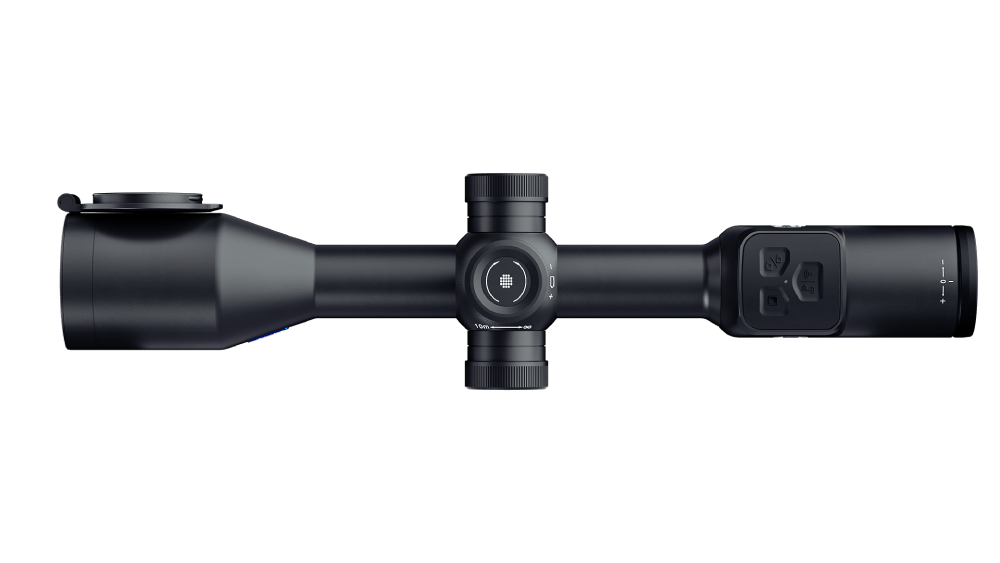 Side focus knob on Night Stalker 4K 2.0 rifle-mounted night vision scope.